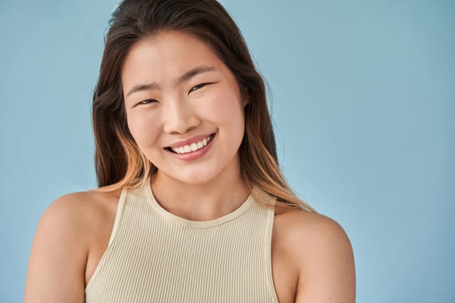 Women with a nice smile
