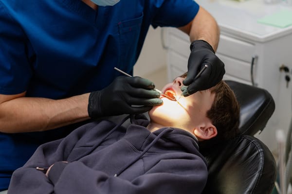 Childs tooth being treated at mission hill dental